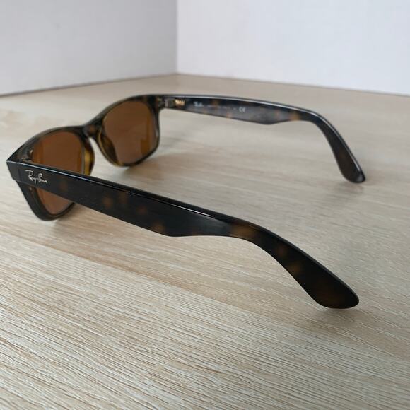 Ray-Ban RB2132 New Wayfarer 902 Sunglasses Tortoise Frames Only 52-18 Italy - Picture 7 of 8